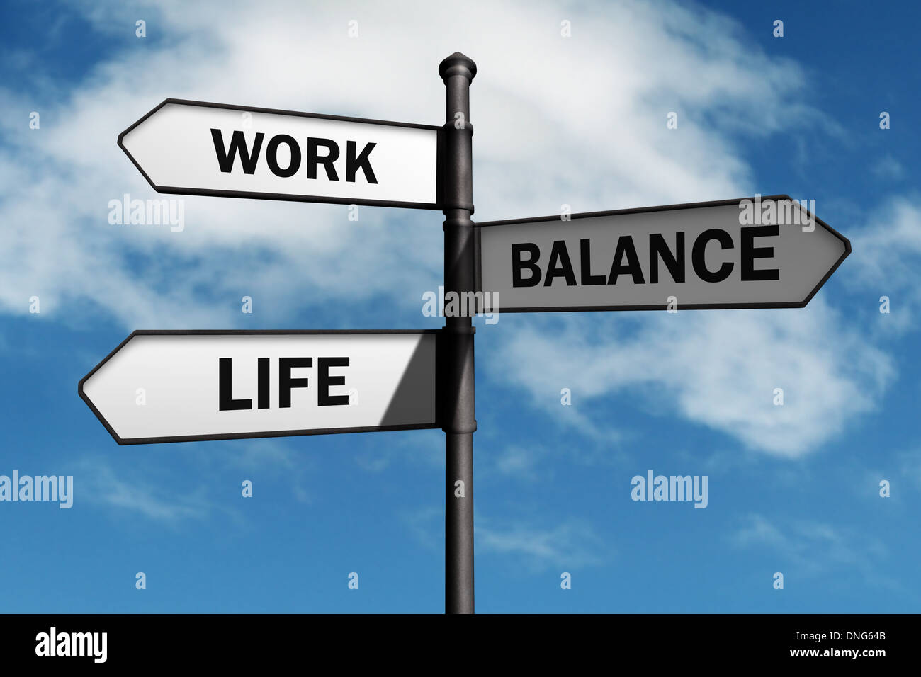 Work life balance choices Stock Photo