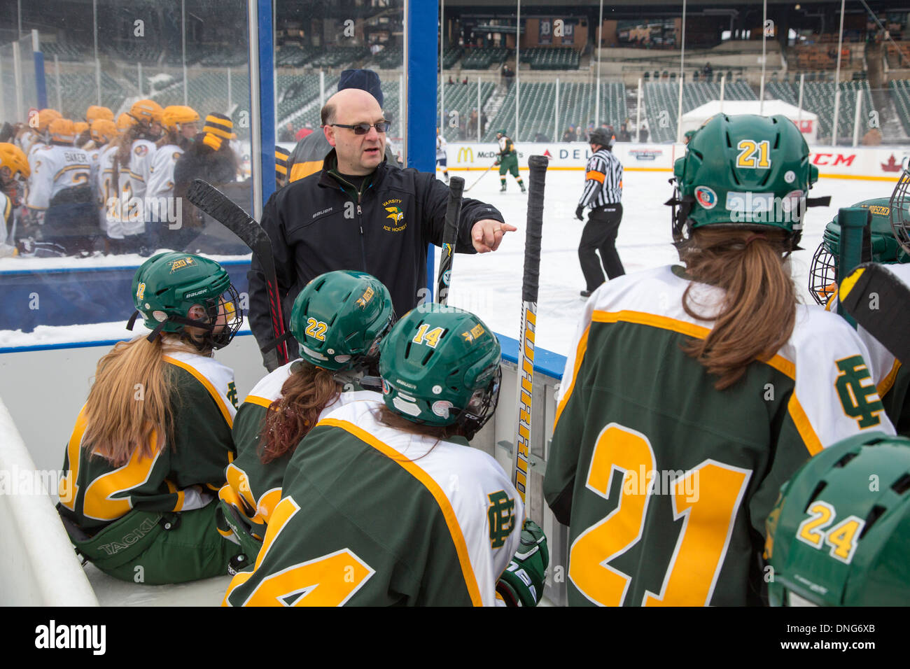 Hockey coach hi-res stock photography and images