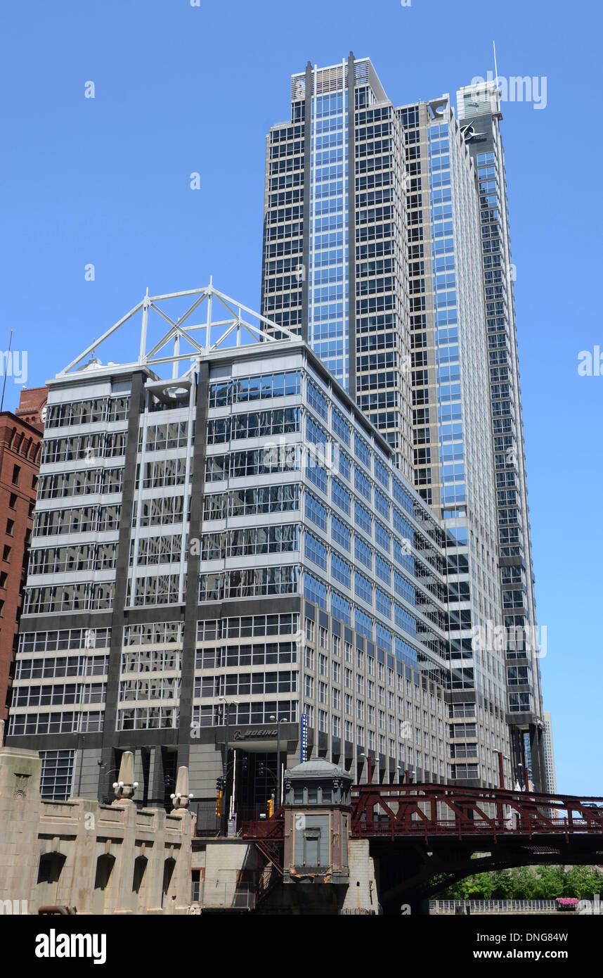 The Boeing Building in Chicago, IL Stock Photo