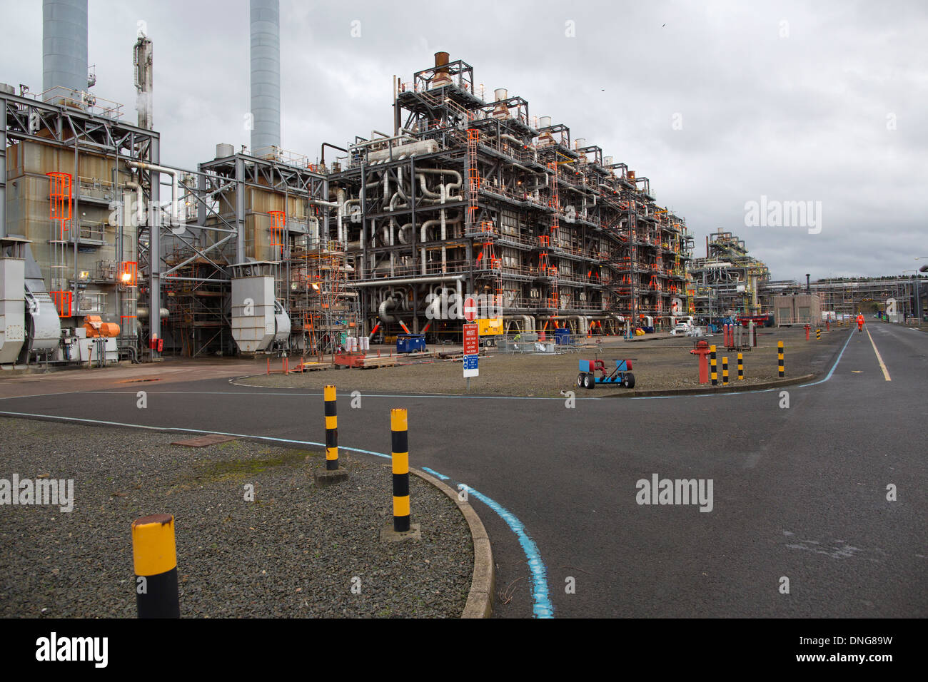 Grangemouth petrochemical plant and home to Scotland's oil refinery
