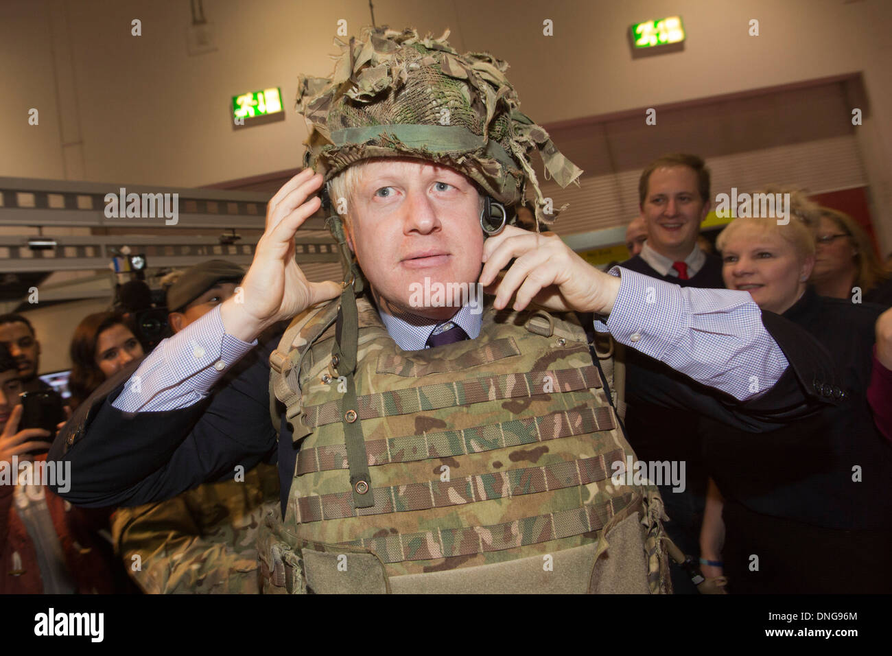 Visit of London Mayor Boris Johnson at the "Skills London" fair at the Excel Exhibition Centre