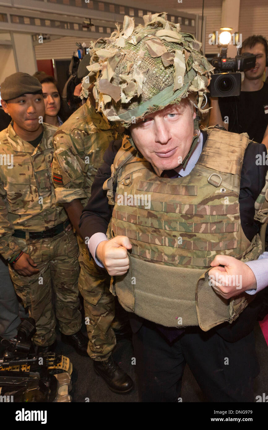 Visit of London Mayor Boris Johnson at the "Skills London" fair at the Excel Exhibition Centre