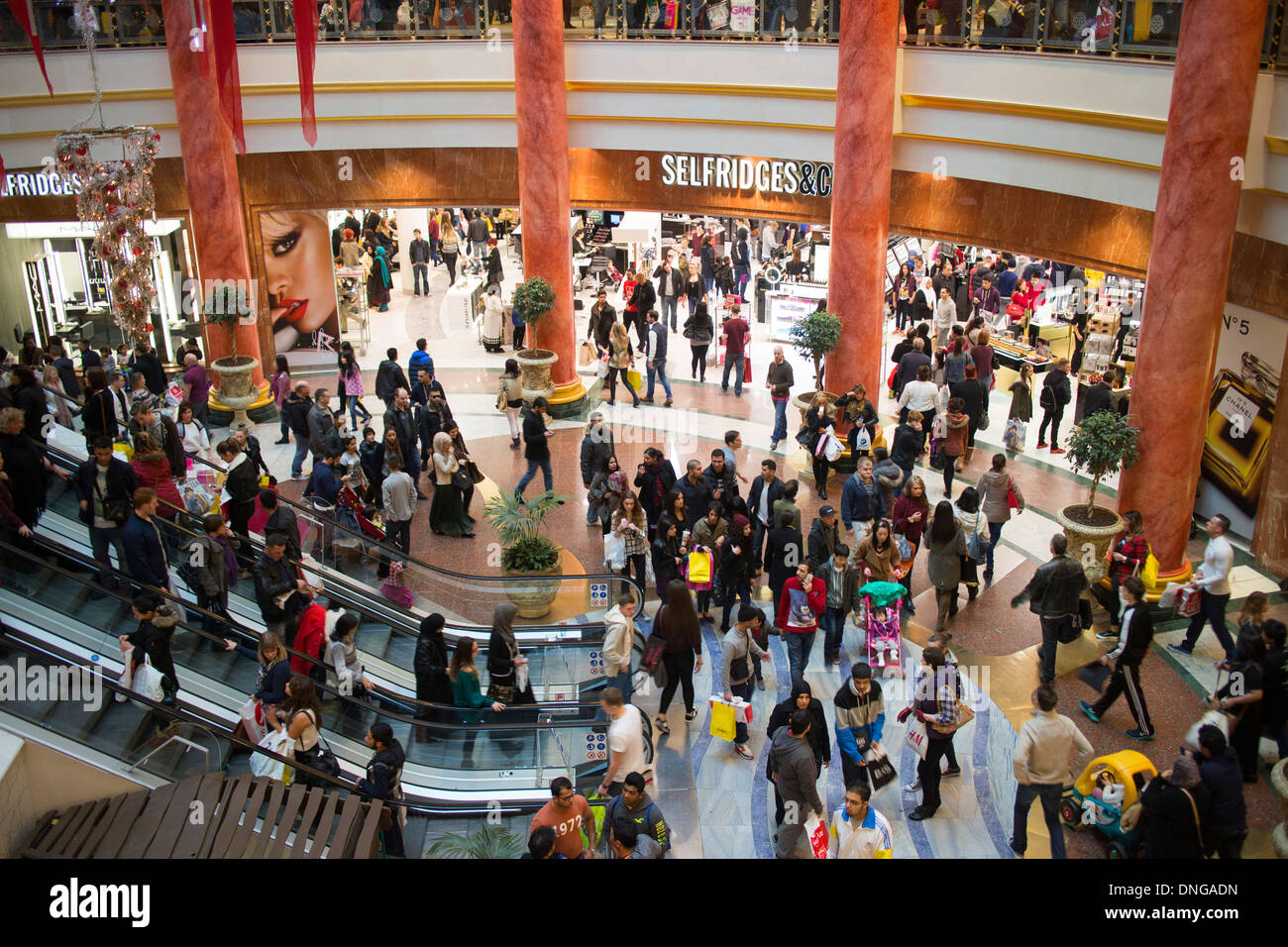 Selfridges Inside the Intu Trafford Centre indoor shopping complex in Dumplington, Greater Manchester, England Stock Photo