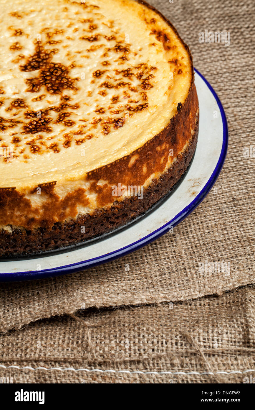 Homemade New York cheesecake Stock Photo - Alamy