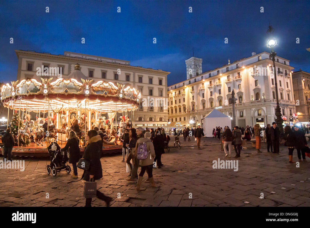 Florence repubblica square hi-res stock photography and images - Alamy