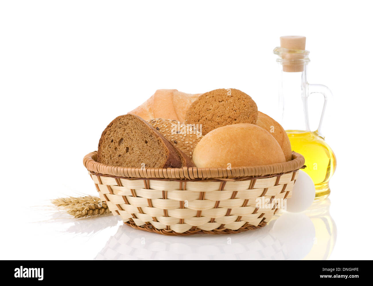 fresh bread isolated on white background Stock Photo - Alamy