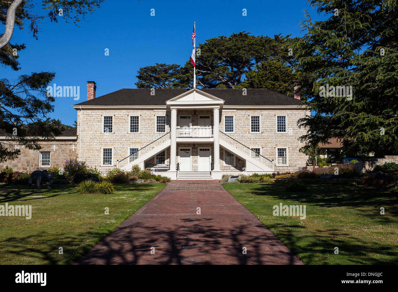 Colton Hall Museum on Pacific Street in Monterey California Stock Photo