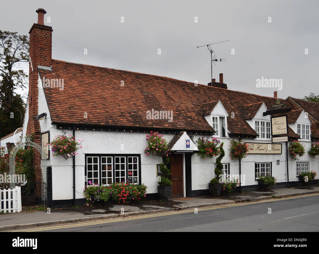 The Hand and Flowers, award winning gastro pub by Tom Kerridge Stock Photo Alamy
