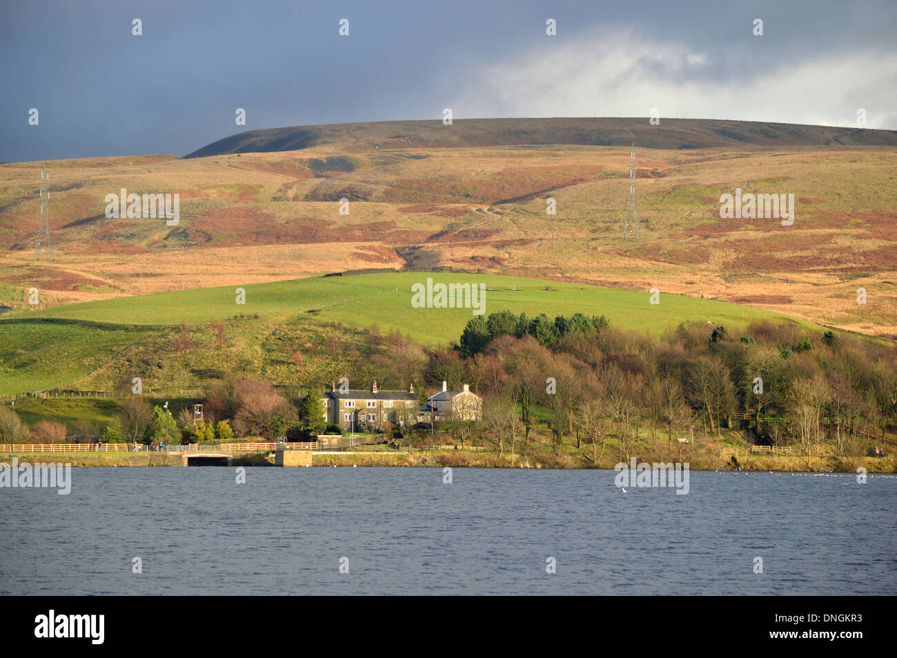 Hollingworth Lake in Rochdale Stock Photo, Royalty Free Image: 64905655 ...