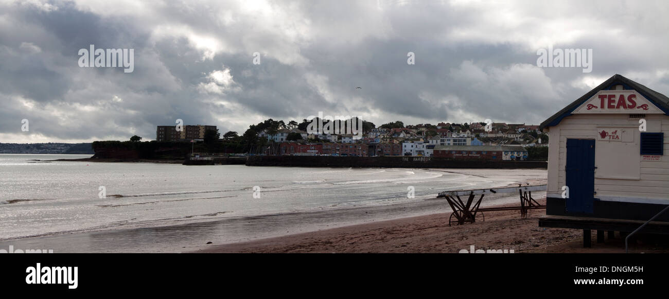 Paignton Sea Front Panoramic Stock Photo Alamy