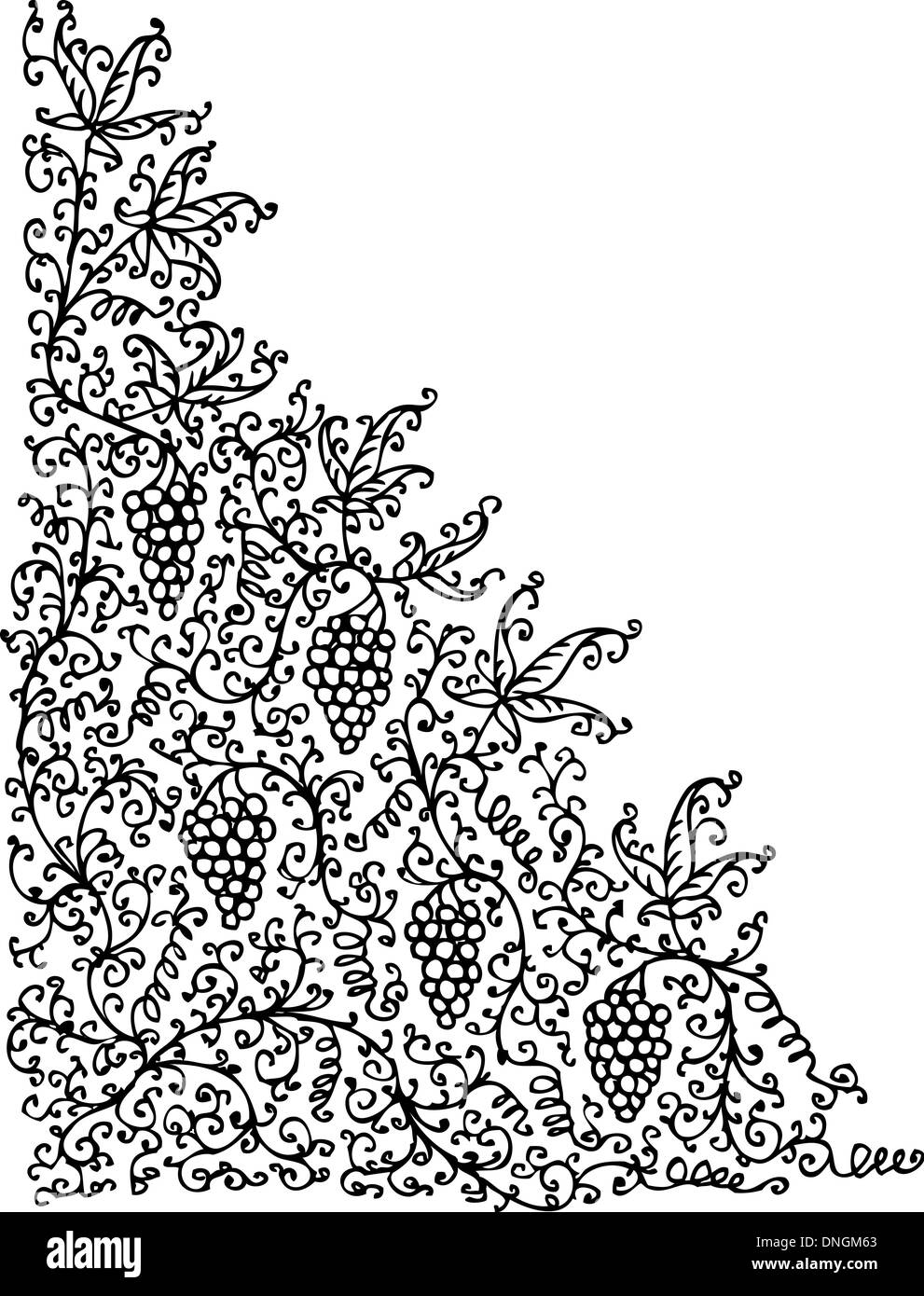 Rococo vine hi-res stock photography and images - Alamy