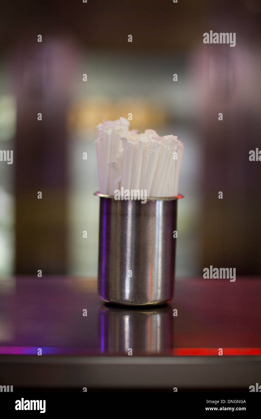 straws, Philippe's Restaurants, Los Angeles, California, United States