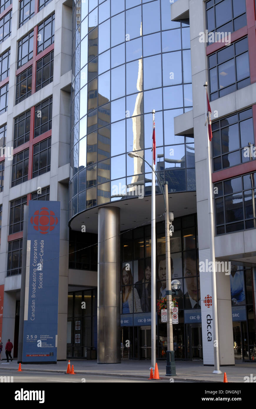Canadian Broadcasting Building, Downtown Toronto Stock Photo