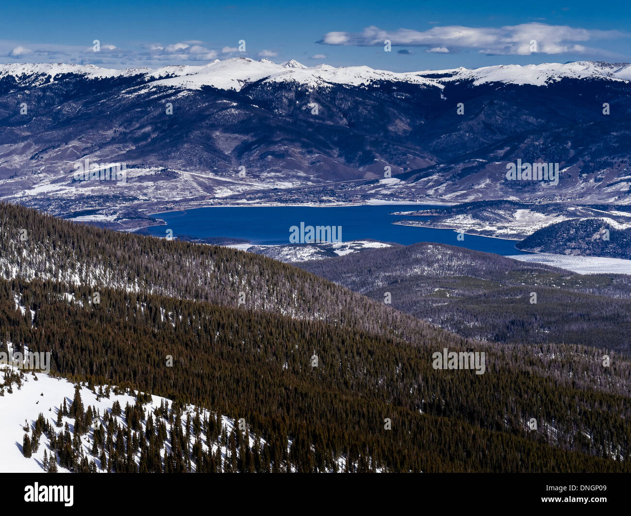 Dillon Reservoir from Peak 6, Breckenridge Ski Area, Breckenridge