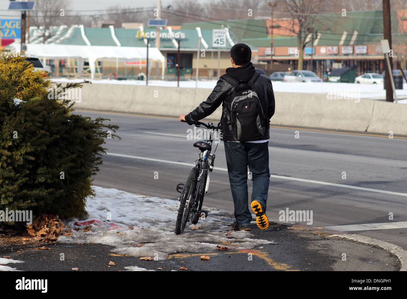 walking a bike