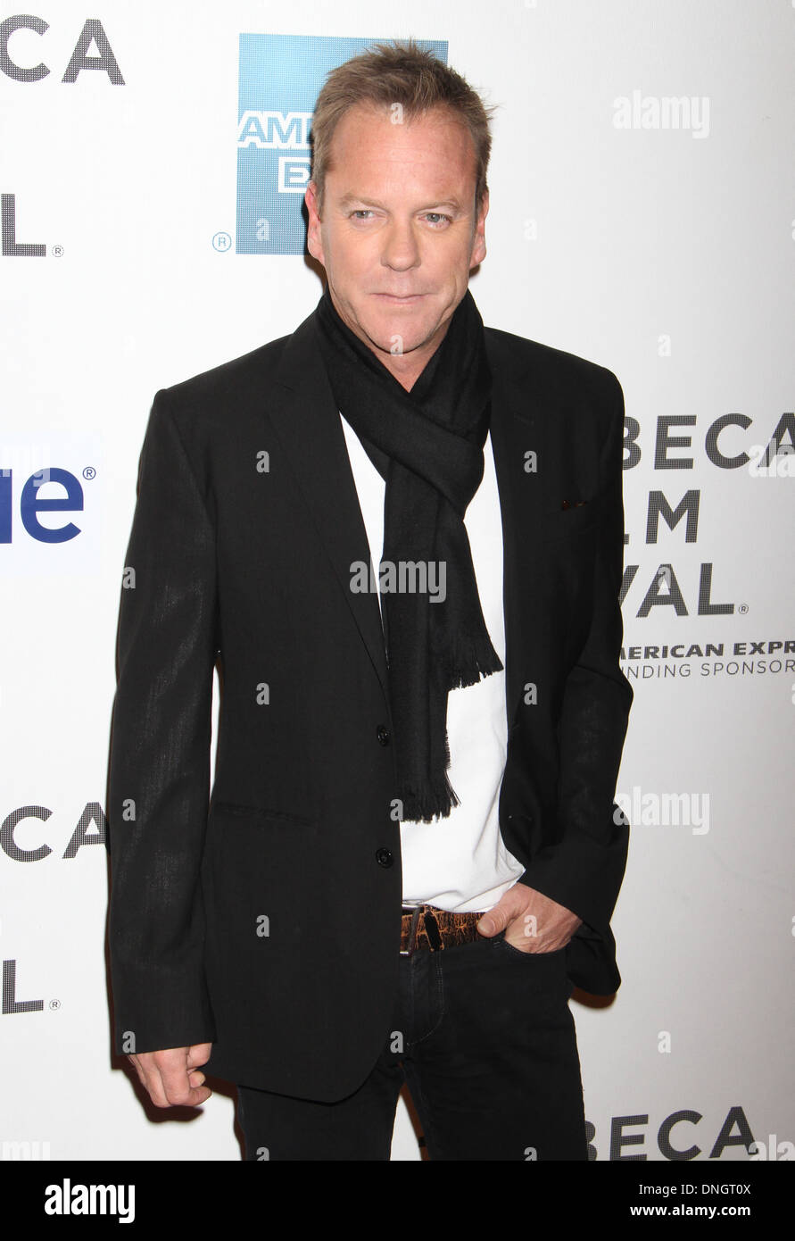 Kiefer Sutherland at the premiere of 'Reluctant Fundamentalist' at the 2013 Tribeca Film Festival. Stock Photo
