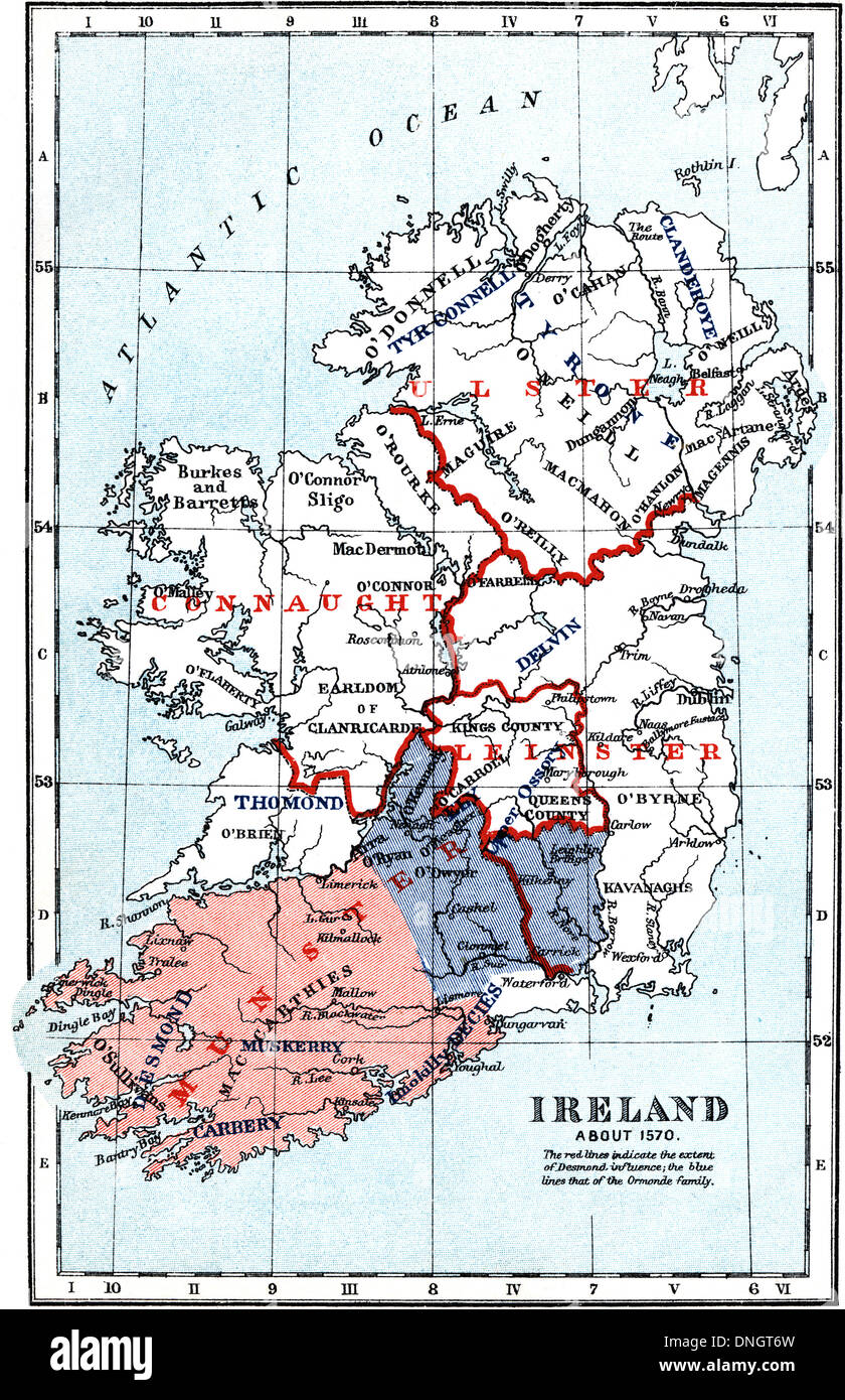 Ireland 1570 map hires stock photography and images Alamy