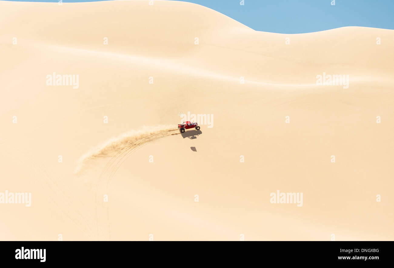 Buggy in the Dumont dunes Stock Photo