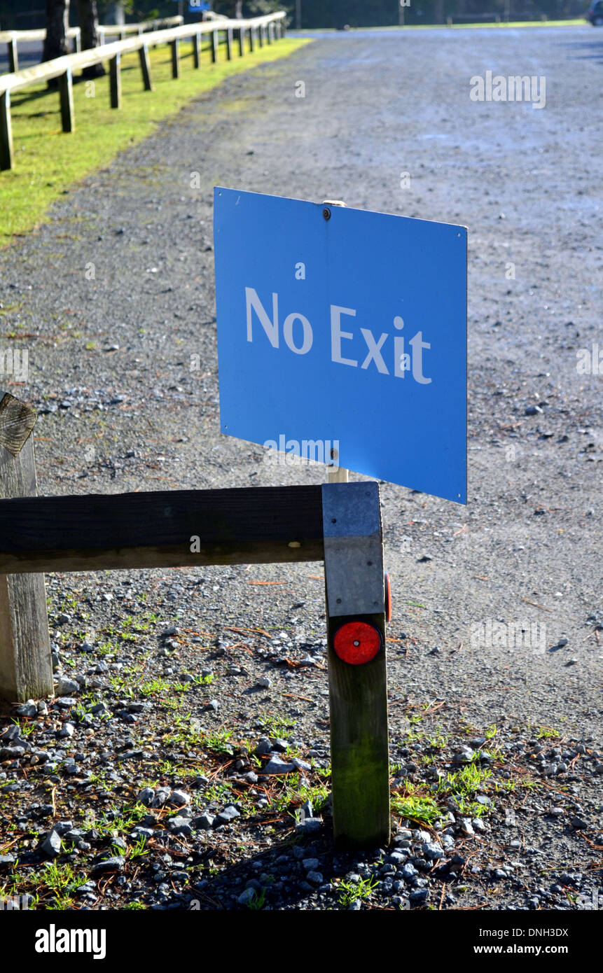 no exit car park sign Stock Photo - Alamy