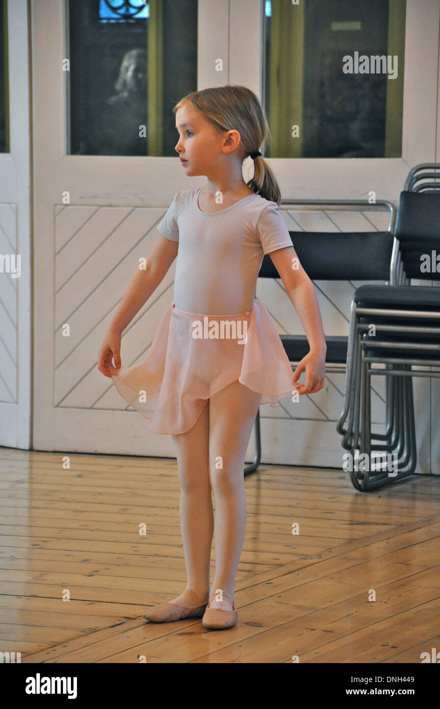 Little cute blonde ballerina ballet hi res stock photography and