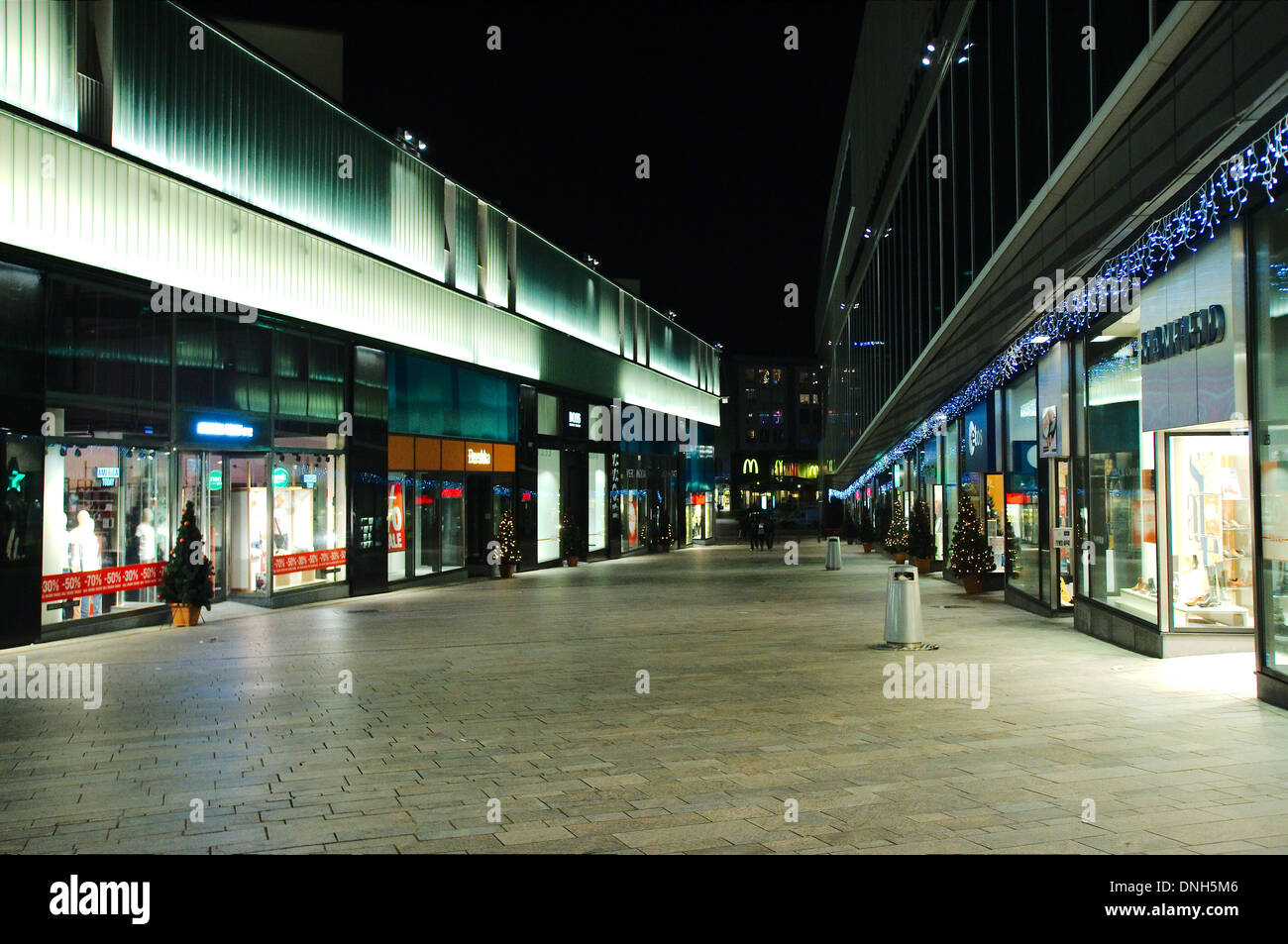 Stores closed after six in Almere Stock Photo