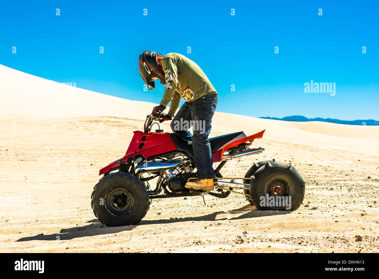 Buggy in the Dumont dunes Stock Photo