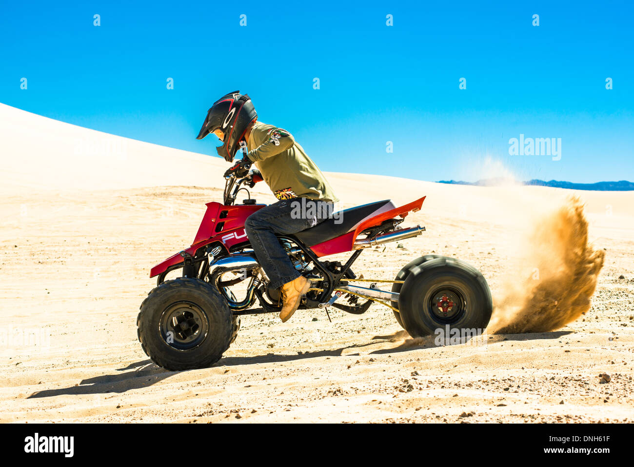 Buggy in the Dumont dunes Stock Photo