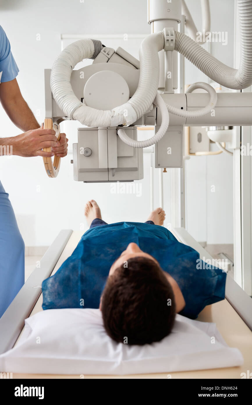 Patient Going Through Xray Test Stock Photo Alamy