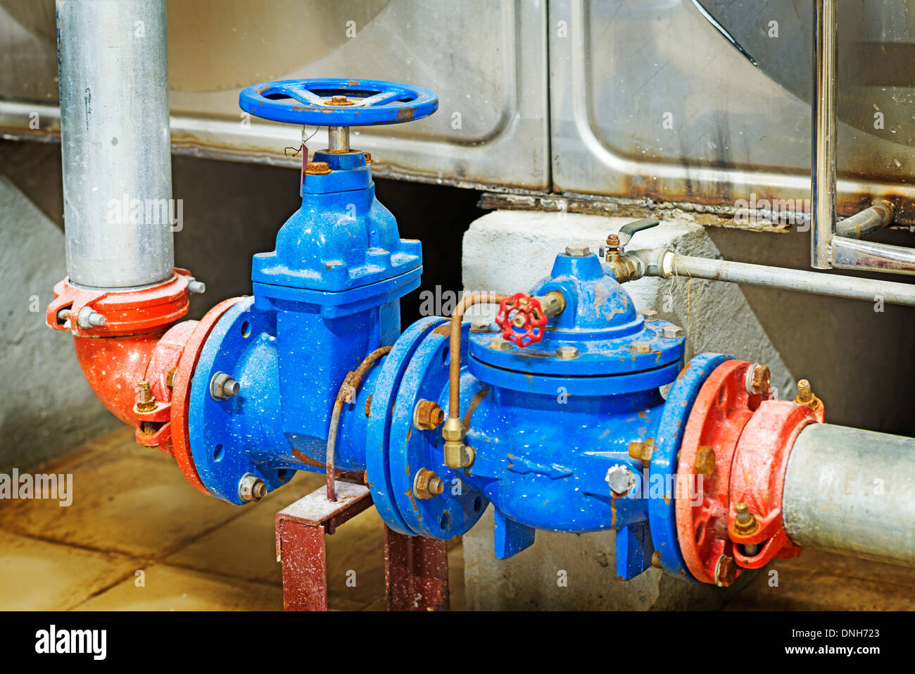 pressure pump for running water in a building Stock Photo Alamy