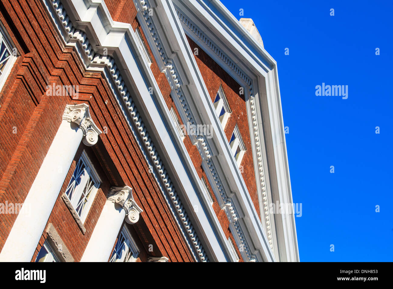 Colonial Red Brick Architecture (USA) Stock Photo