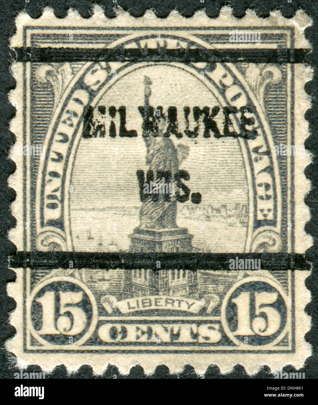 Postage stamp printed in USA (Bureau precanceled, Milwaukee, WI), shows