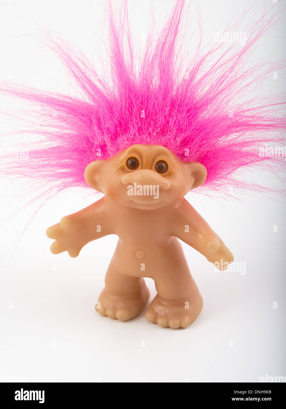 Troll Doll aka Dam Doll first created 1959 by Thomas Dam. Stock Photo