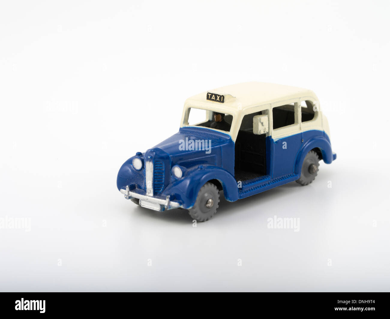 Austin Taxi Dinky Toys 40H - Miniature Zamak Jaune - Vintage UK