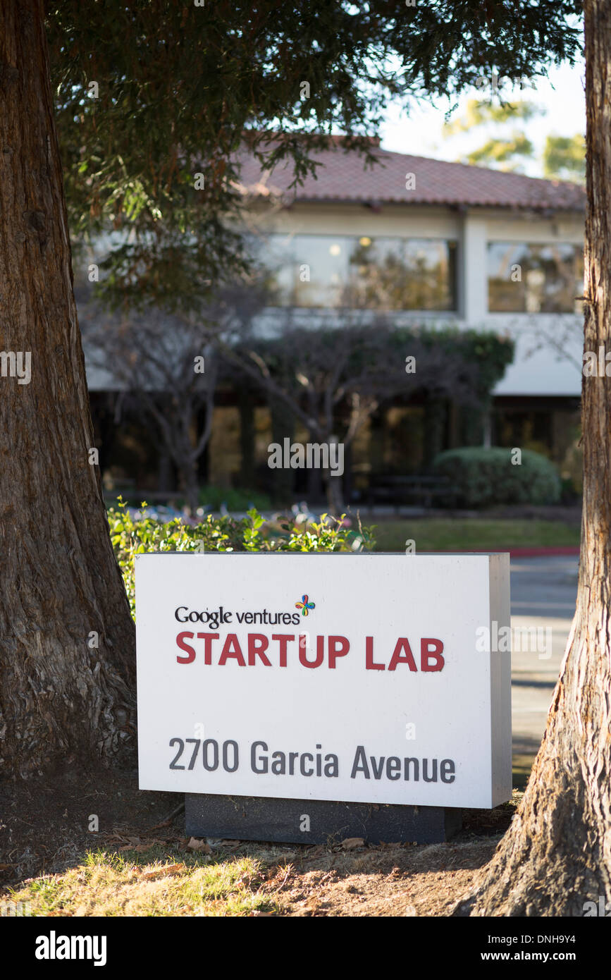 Google Startup Ventures. Stock Photo