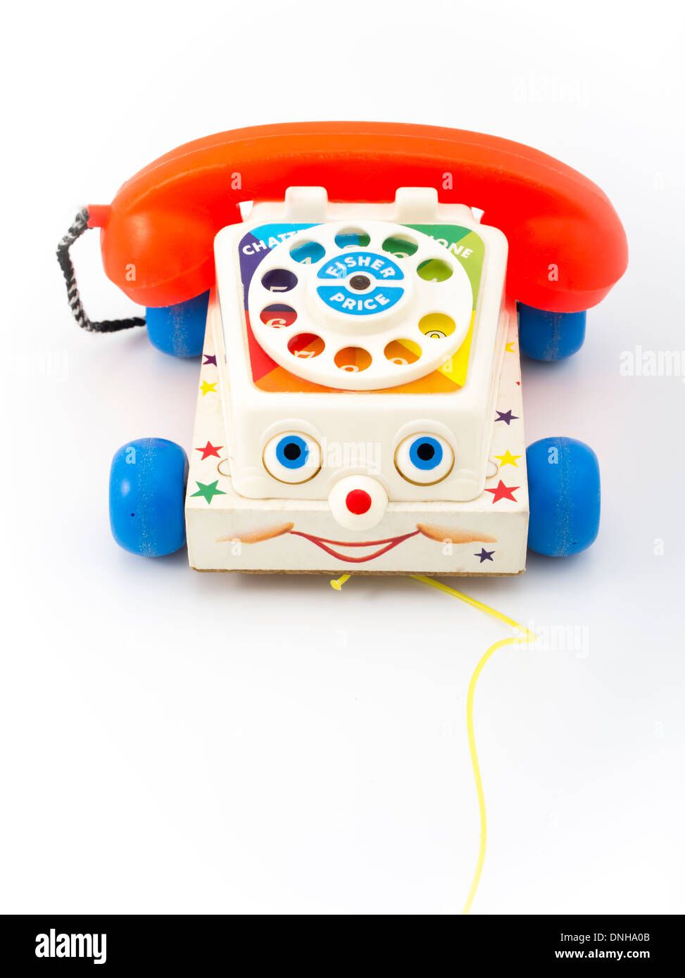 Fisher-Price ( Fisher Price ) Chatter Telephone toddlers pull toy telephone  with rotary dial. from 1962 Stock Photo - Alamy