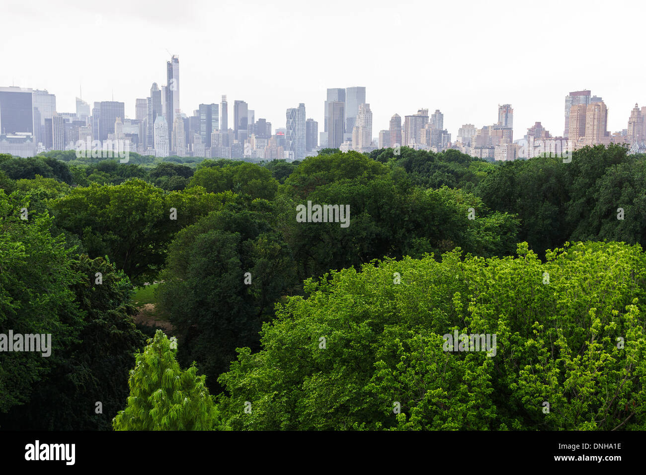 View of Central park south from the rooftop of the Metropolitan Museum of art Stock Photo Alamy