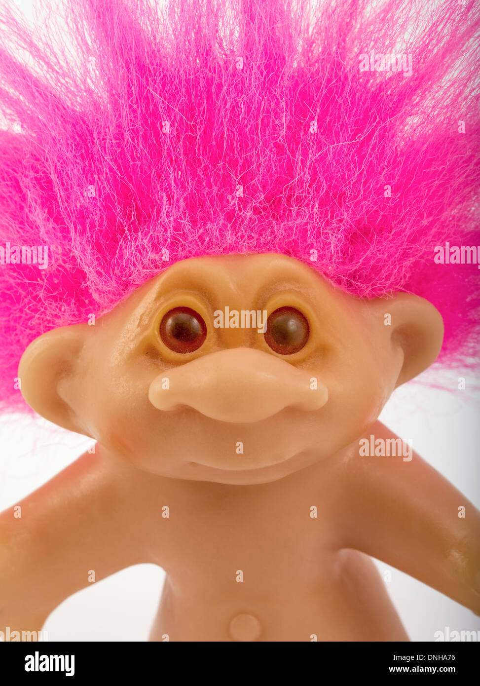 Troll Doll aka Dam Doll first created 1959 by Thomas Dam. Stock Photo