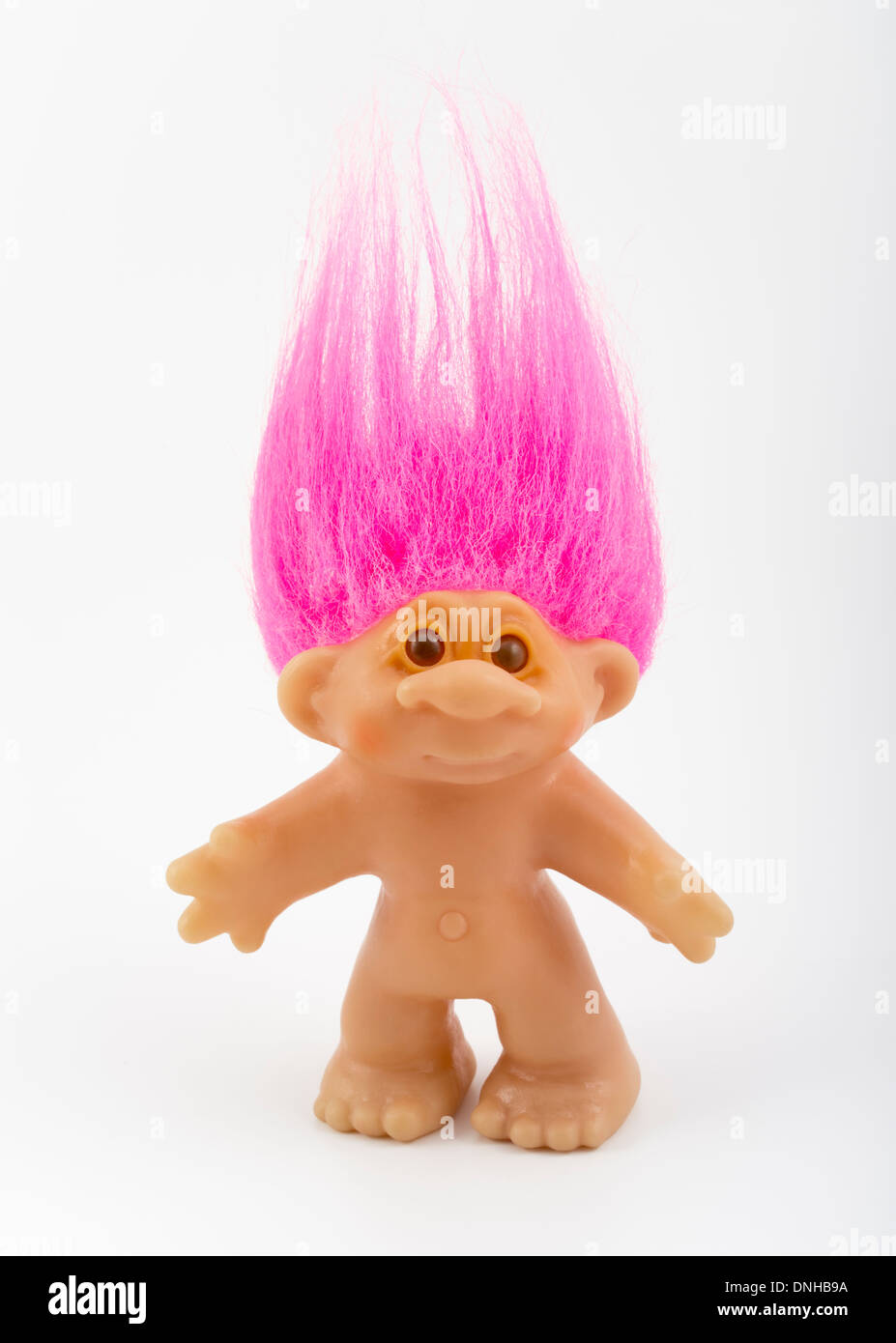 Troll Doll aka Dam Doll first created 1959 by Thomas Dam. Stock Photo