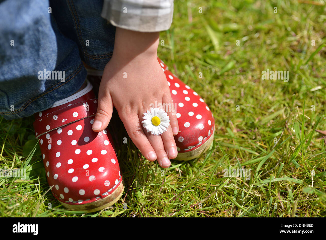 polka dot clogs