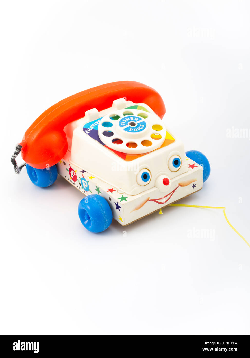 Fisher-Price ( Fisher Price ) Chatter Telephone toddlers pull toy telephone  with rotary dial. from 1962 Stock Photo - Alamy