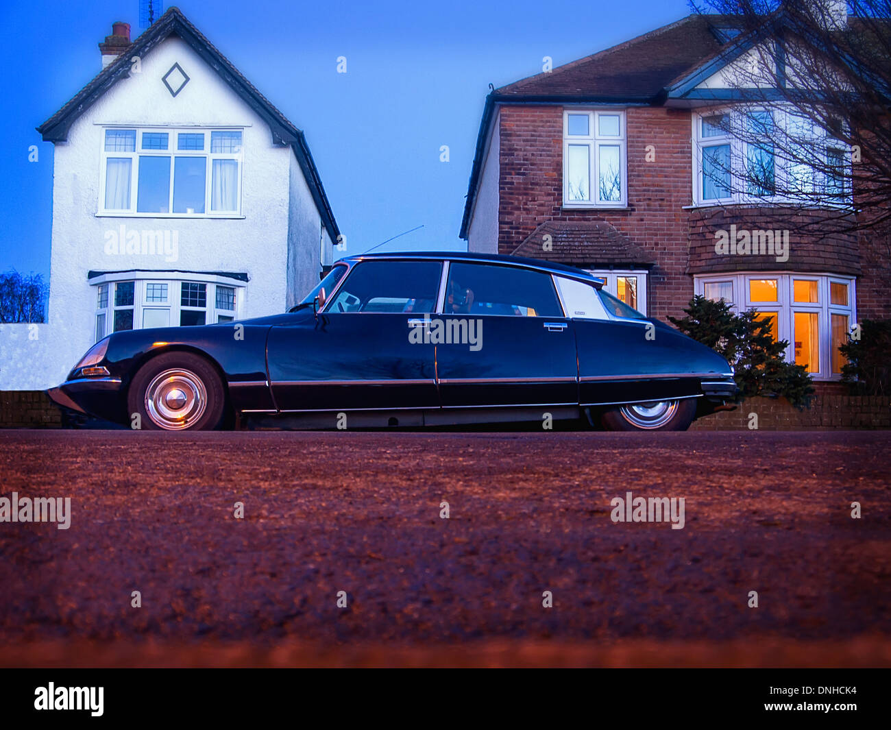 Citroen DS21 parked on a suburban street in the UK Stock Photo