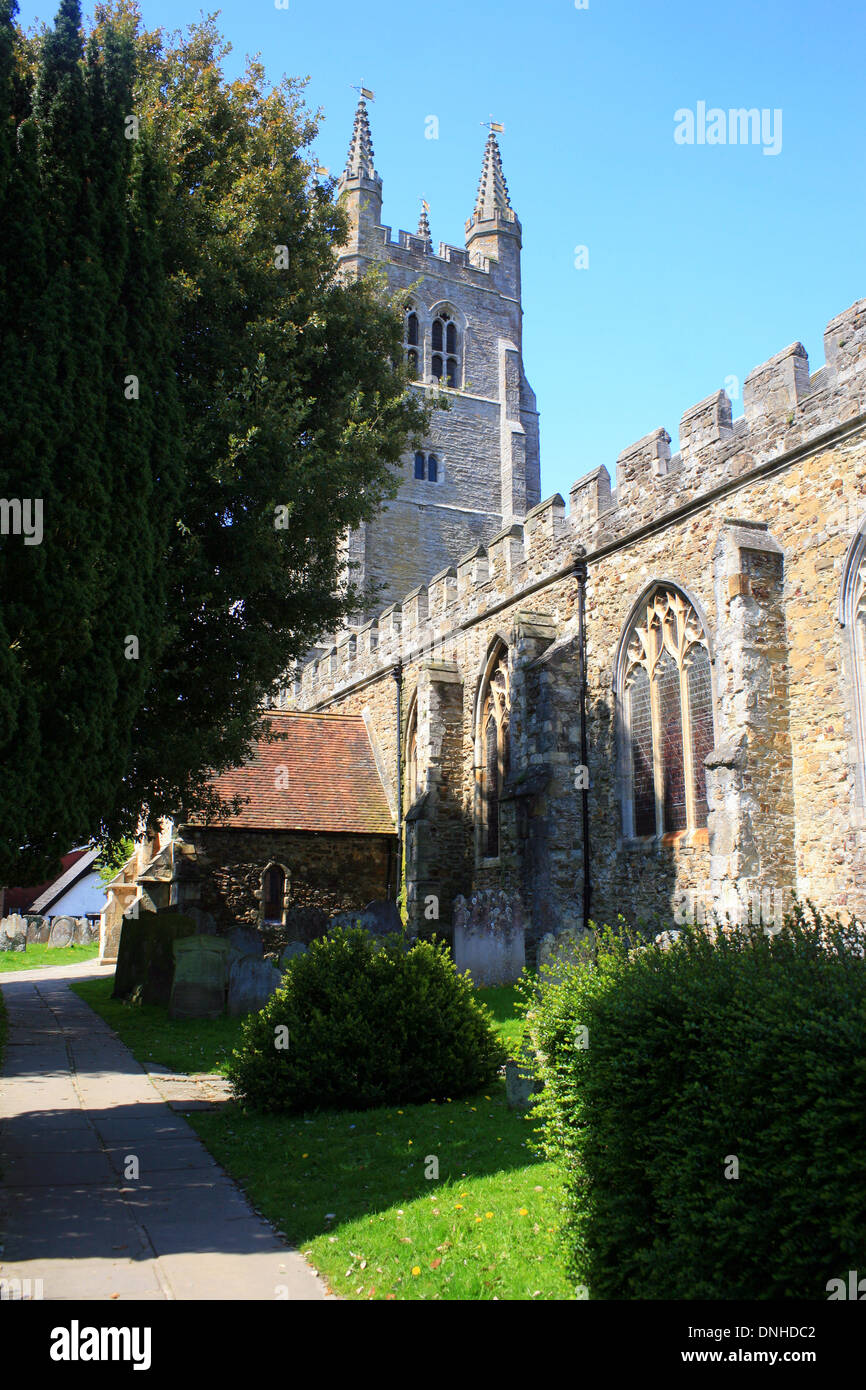 St Mildred's Church, High Street, Tenterden, Kent, England Stock Photo
