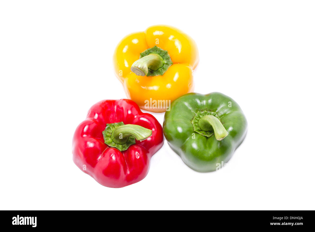 Three sliced green bell peppers hi-res stock photography and images - Alamy