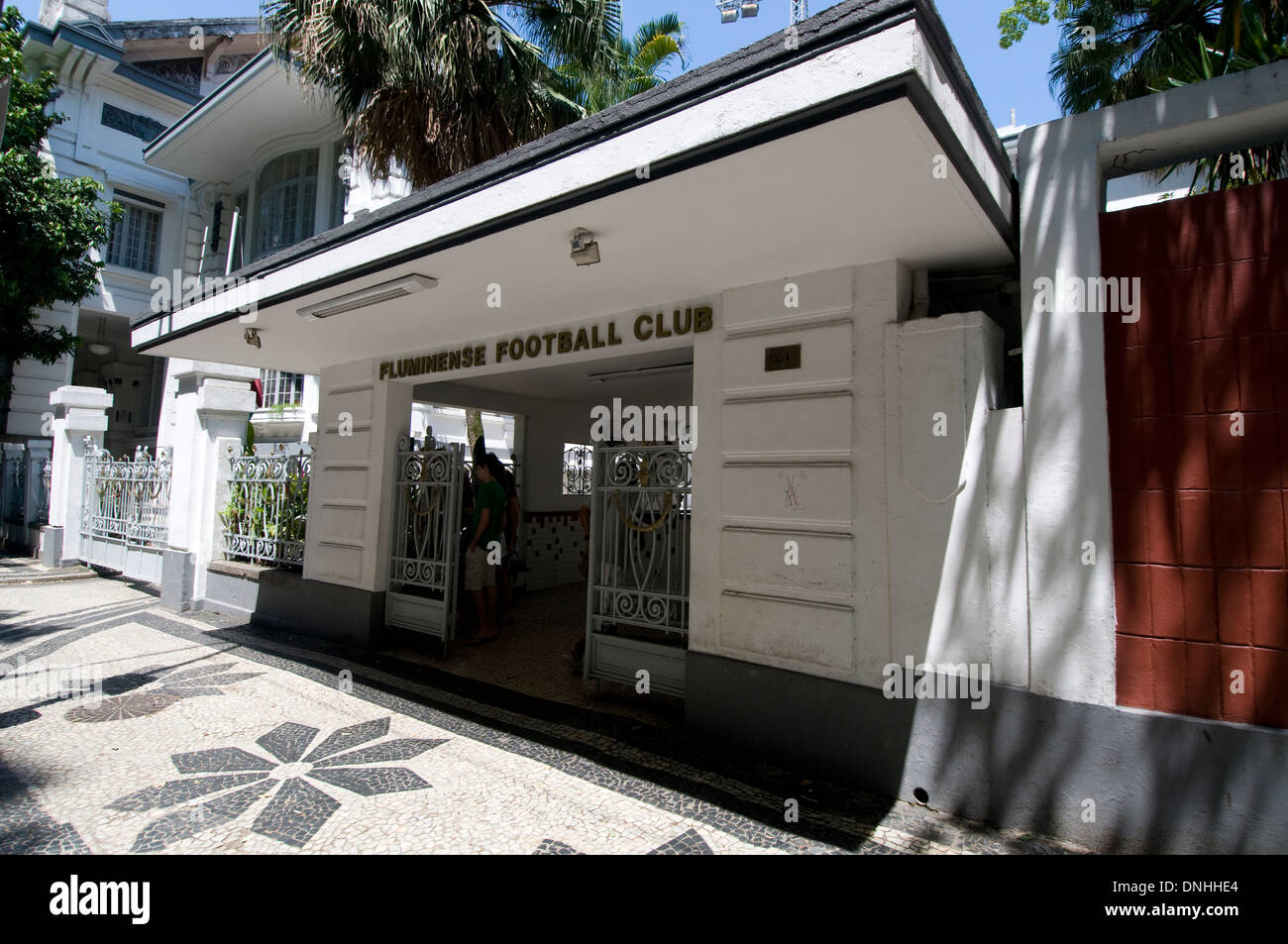 Fluminense Football Club is a Brazilian professional football club based in Laranjeiras, a Bairro in Rio de Janeiro, Brazil. Stock Photo
