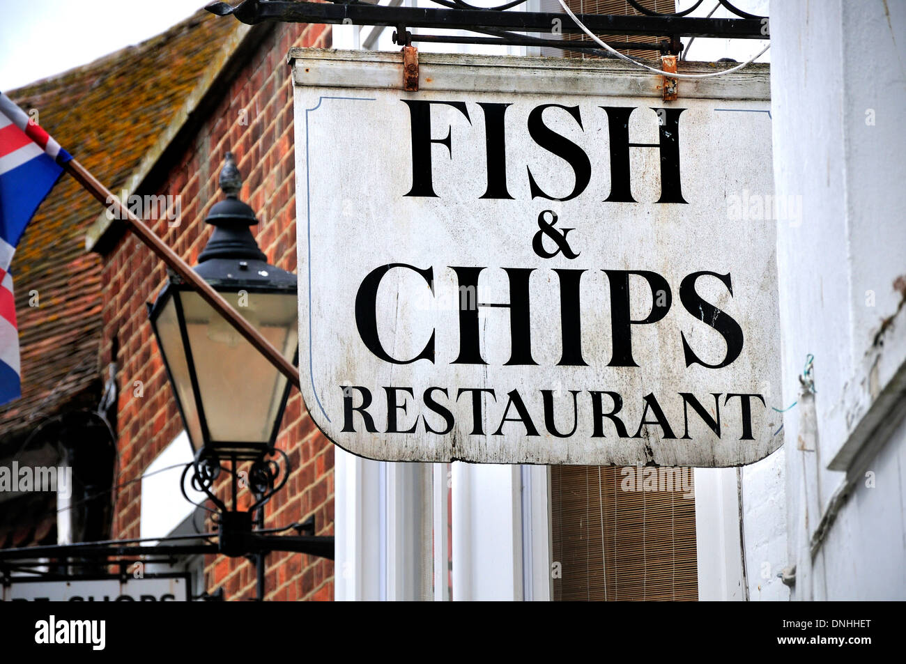 Rye, East Sussex, England, UK. Fish and Chip Restaurant Stock Photo