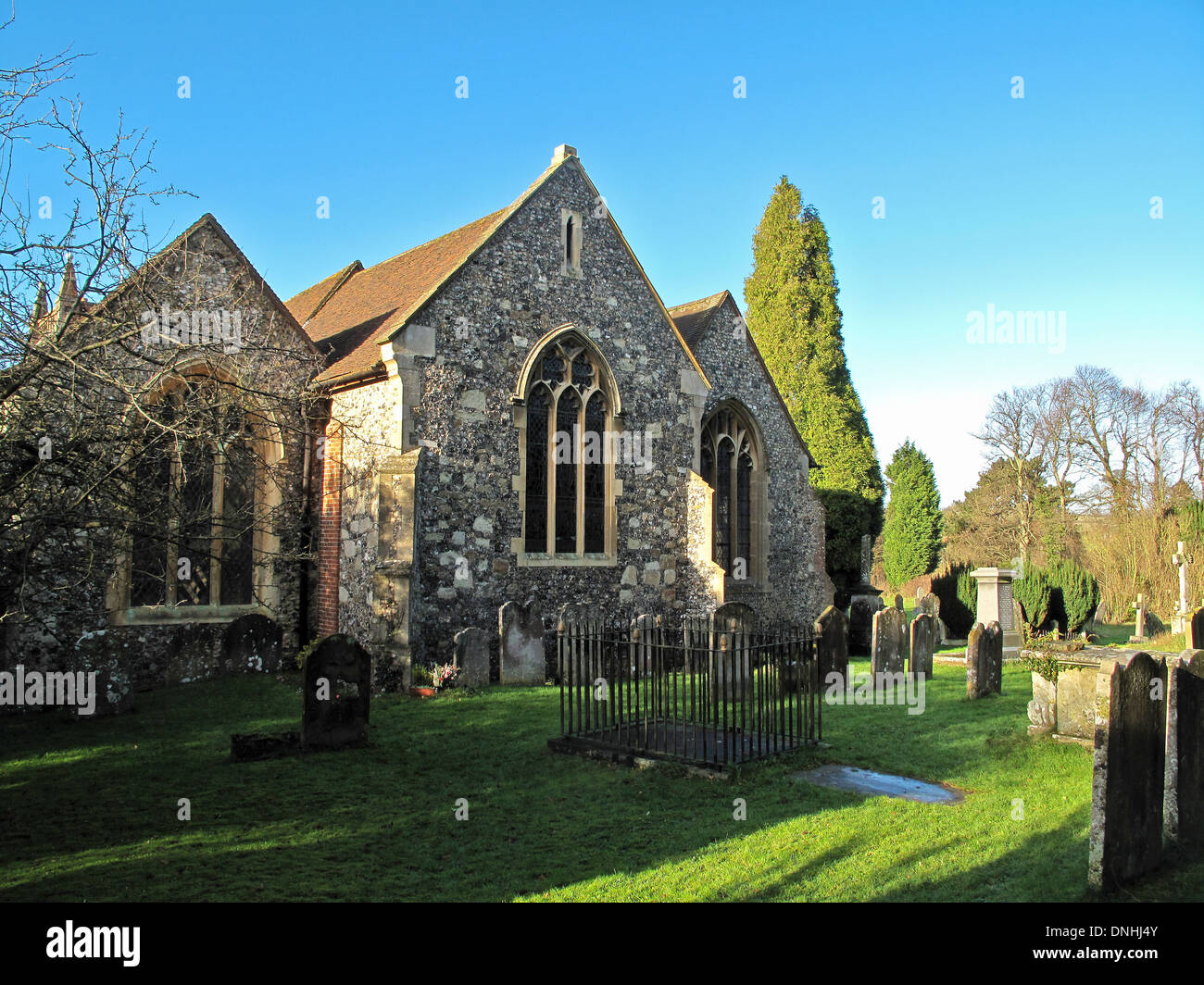 St Peter and St Paul parish church in Shoreham in Kent Stock Photo