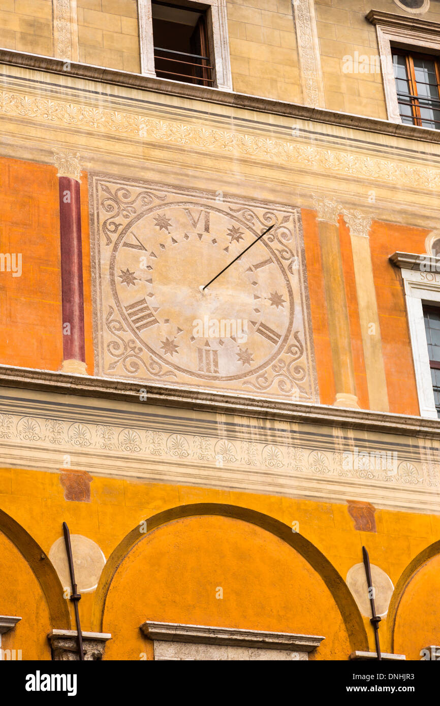 Wall Watch Design Rome Low angle view of a clock on the wall of a building, Rome, Rome ...