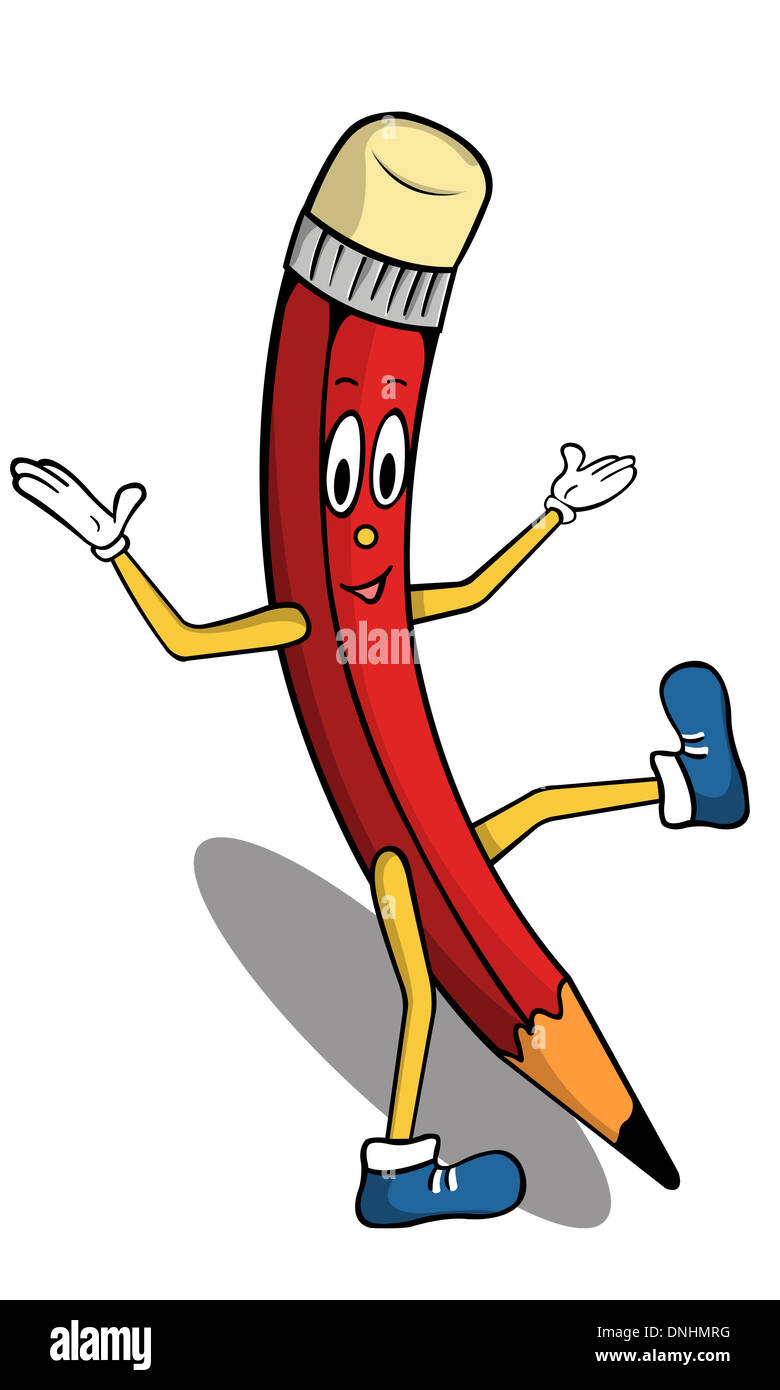 dancing crayon illustration isolated Stock Photo Alamy