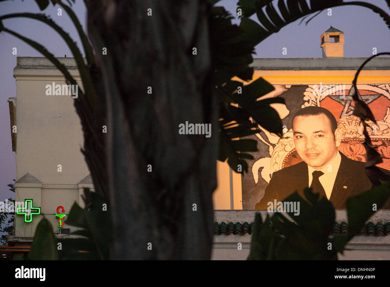 PORTRAIT OF MOHAMMED VI, KING OF MOROCCO SINCE 1999, HABOUS QUARTER