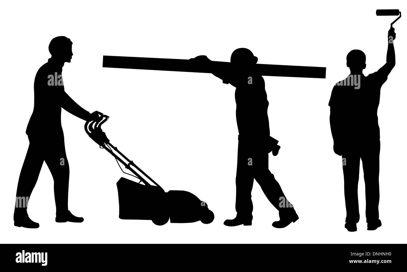 Man as workers Black and White Stock Photos & Images - Alamy